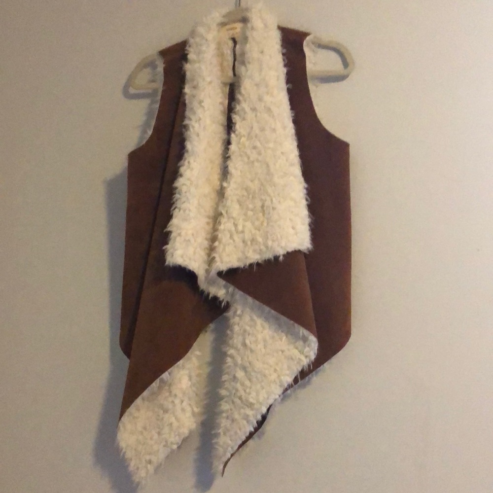 Faux fur vest
